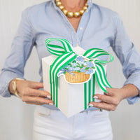 Blue Hydrangeas Basket Die-Cut Gift Tags