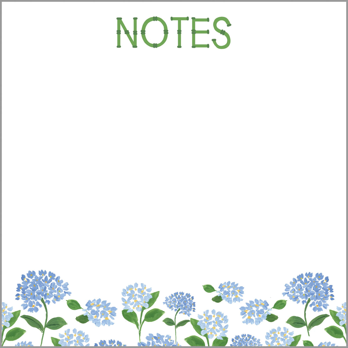 Big Slab Notepad | Blue Hydrangeas 
