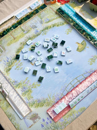 Double-Sided Leatherette American Mahjong Mat, The Garden Path