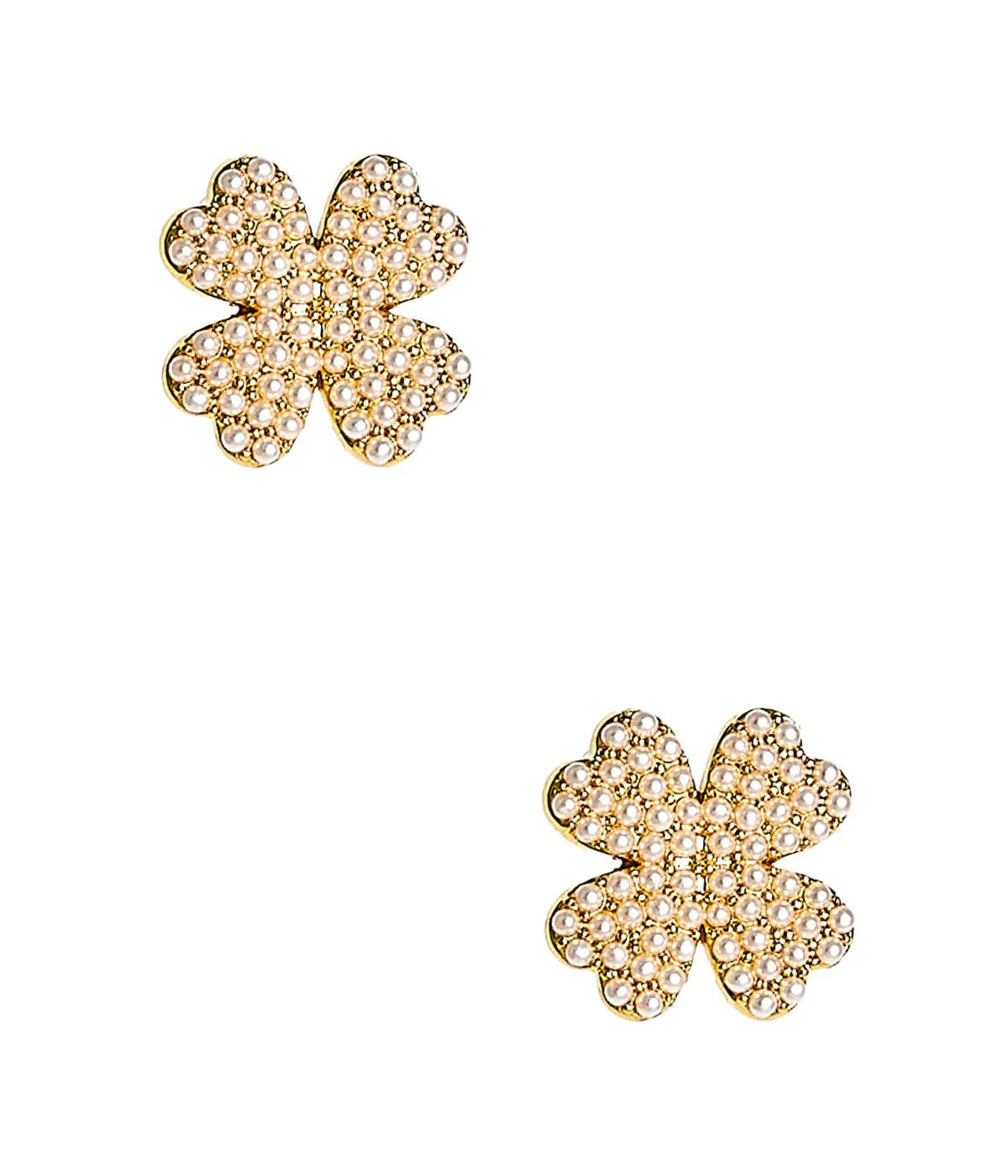 Kay Clover Earring - Pearl & Gold