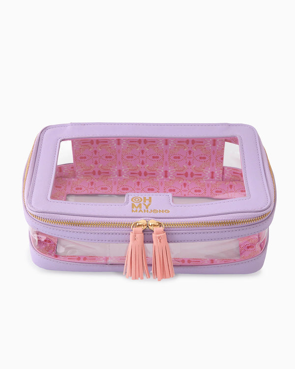 Lavender Tile Storage Bag Mahj