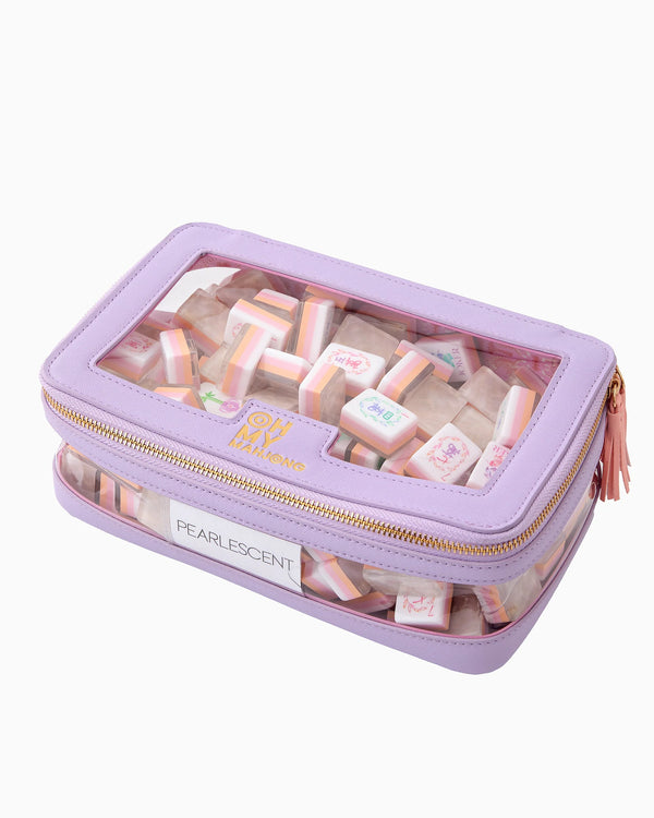 Lavender Tile Storage Bag Mahj