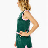 Towel Terry Lennon Dress Ivy/Bubblegum