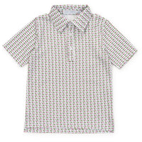 Lila and Hayes Griffin Boys' Polo - Christmas at the Club