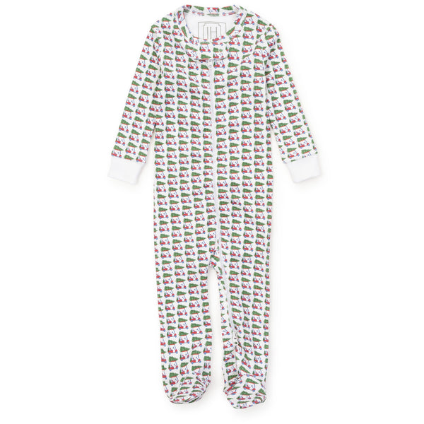 Lila and Hayes Parker Zipper Pajama - Christmas at the Club