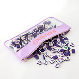 Mahjong Tile Bag - Lilac Stitched