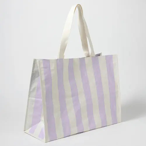 Carryall Striped Beach Tote