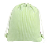 Seersucker Sling Backpack - Green