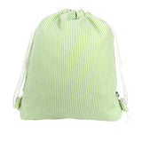 Seersucker Sling Backpack- Navy