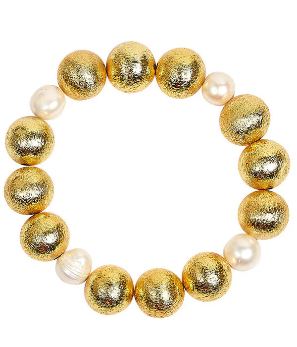 Freshwater Pearl Beaded Bracelet