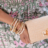 Lucy - Bamboo Acrylic Bracelet - Bone
