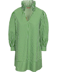 Long Sleeve Elephant Dress Green by Kate Leigh