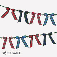 Tartan Bow Bell Garland