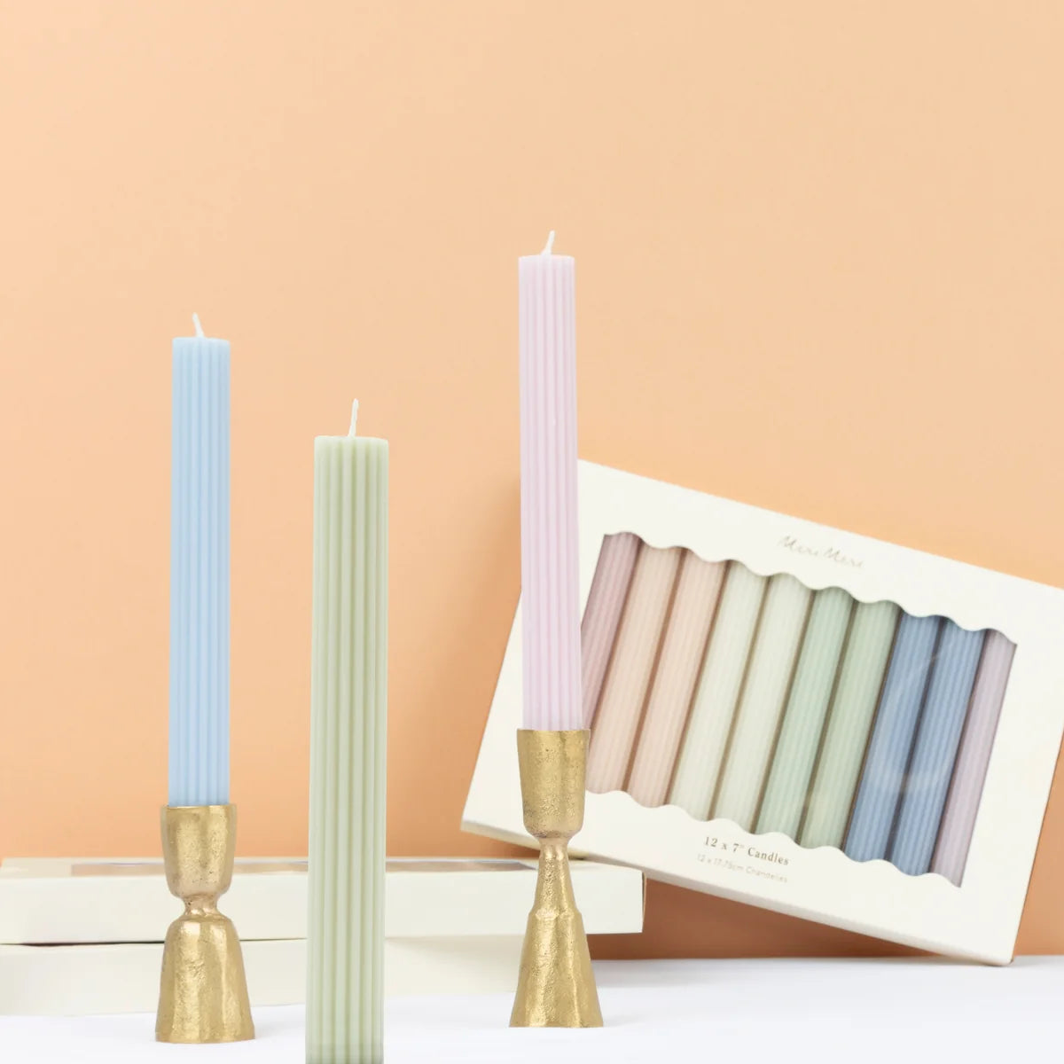 Pastel Table Candles