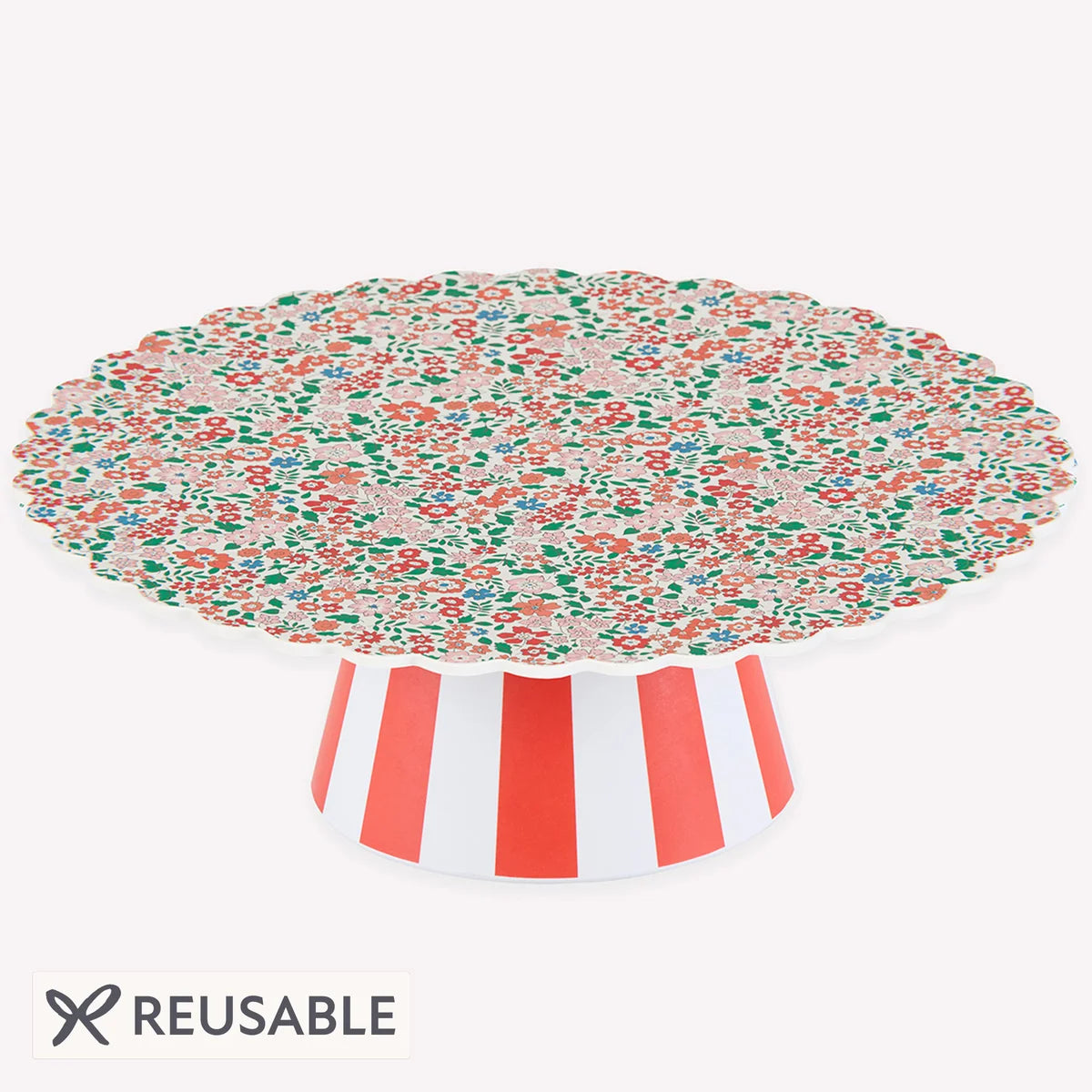 Liberty Red Sweet Meadow Cake Stand