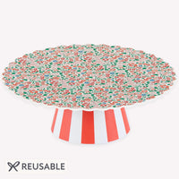 Liberty Red Sweet Meadow Cake Stand