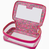 Metallic Pink Tile Storage Bag Mahj