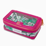 Metallic Pink Tile Storage Bag Mahj