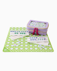Mini Green Cane Mahjong Mat for Games