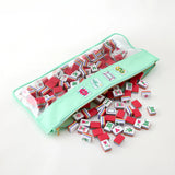 Mahjong Tile Bag - Mint Birdie