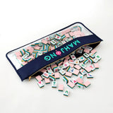 Mahjong Tile Bags - Navy Stiched