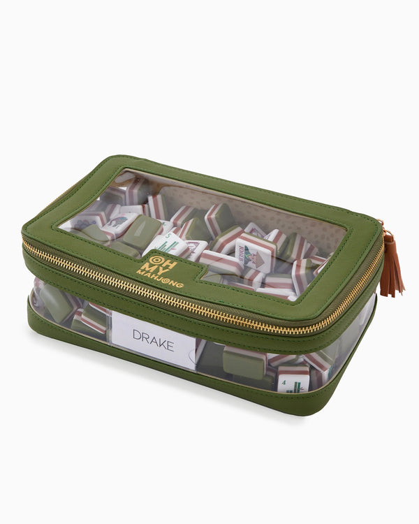Olive Tile Storage Bag Mahj