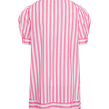 Elephant Dress Short Sleeve Pink and White Stripe by Kate Leigh