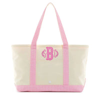 Medium Midi Coated Canvas Trim Tote