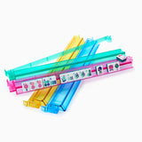 Mahjong Multicolor Acrylic Rack & Pusher Set