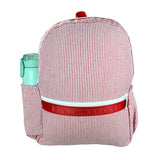 Seersucker Backpack Red