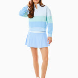 Seamed Flounce Skort - Tonal Blue