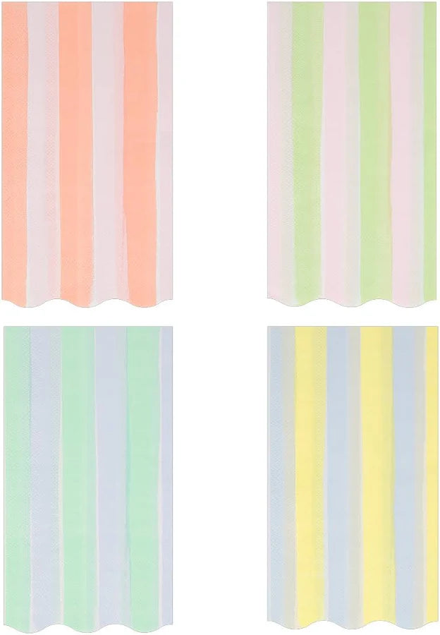 Pastel Stripe Guest Towels