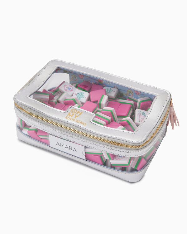 Silver Tile Storage Bag Mahj