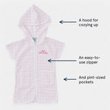 Weezie Terry Cover Up - Pink Gingham