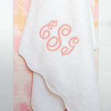 Weezie Scallop Bath Towel - White