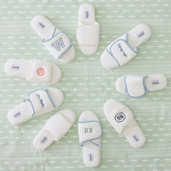 Weezie Personalized Slippers For Wedding - size M