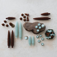 Pinecone Shaped Taper Candles in Box