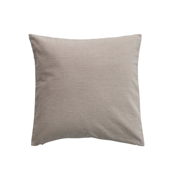 18" Square Cotton Chambray Pillow