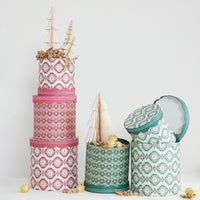 Nesting Gift Boxes with Scalloped Lids