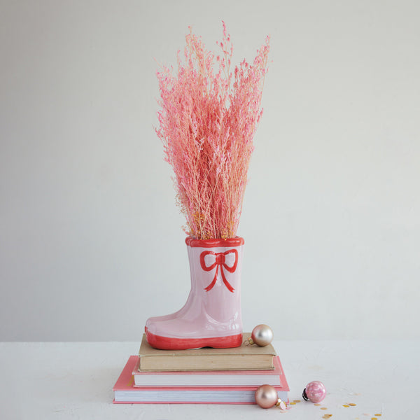 Boots Vase with Bow